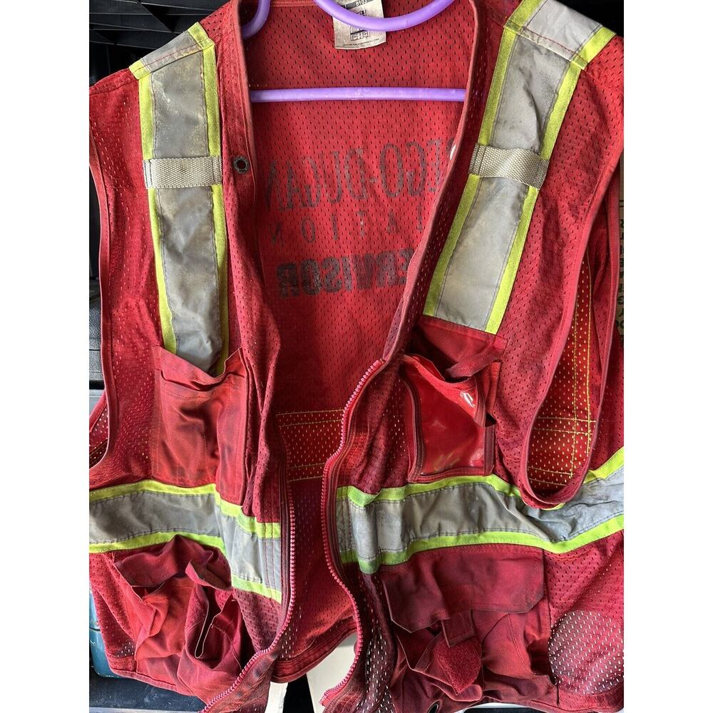 Trego Dugan Aviation Supervisor Reflective Safety Vest Size 2XL 3XL ML Kishigo